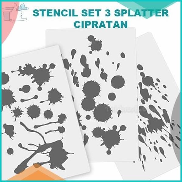 

Stencil Set Splatter / cetakan gambar set cipratan 19F3B2024 perkakas
