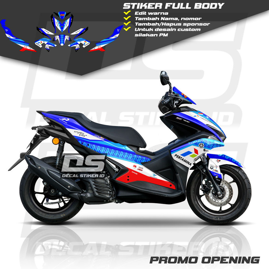 Decal Aerox 155 Full Body Keren Stiker Aerox 155 Full Body Keren Striping Aerox 155 Terbaru Decal Ae