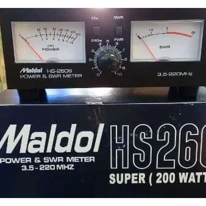 SWR MALDOL HS260 / SWR POWER METER 200 WATT / MALDOL HS 260