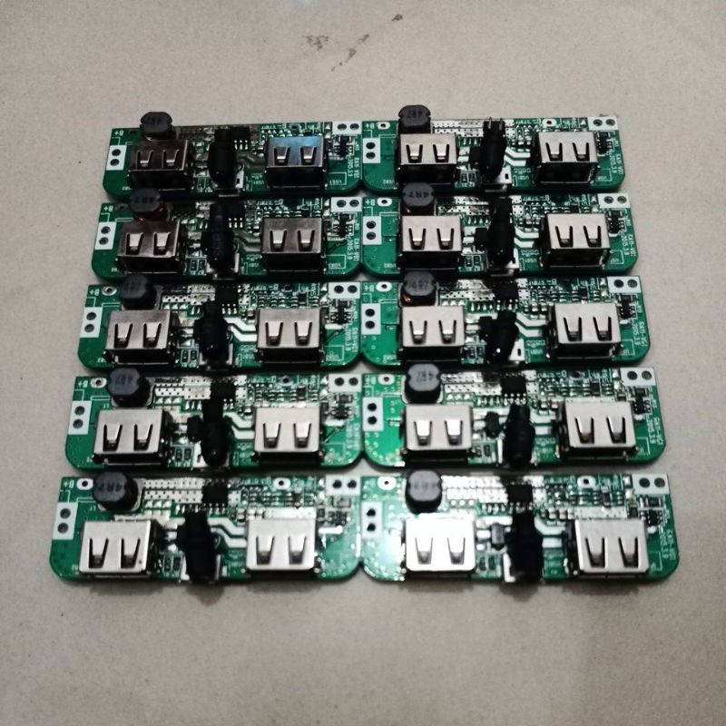 Modul power bank 2 slot usb max 2.A 100% baru