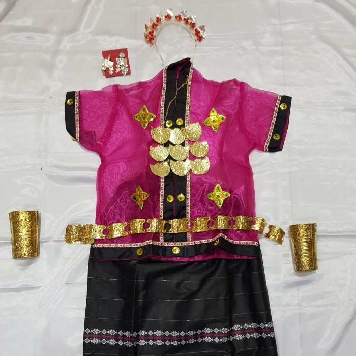 Kostum Anak baju bodo /sewa kostum adat Makassar