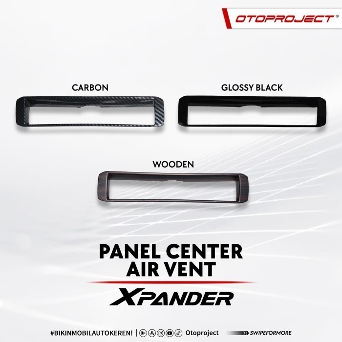 panel ac xpander/xpander cross 2021 facelift wooden otoproject