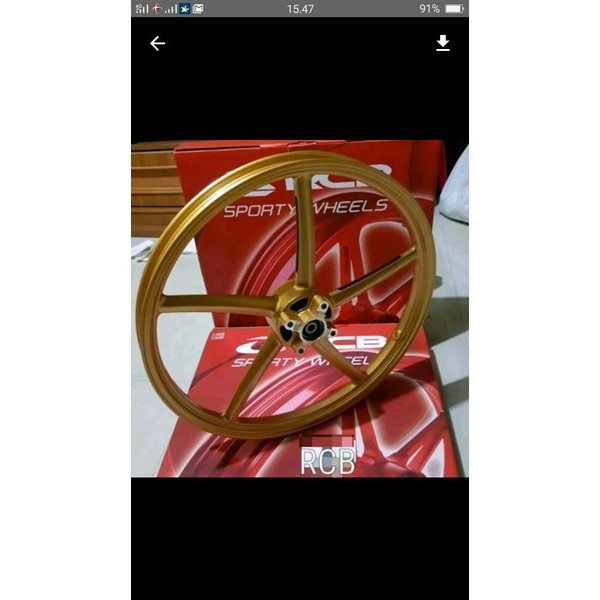 Velg Racing RCB Palang 5 Gold Depan Mio-Jupiter Z-Mx new-Fizr-fino