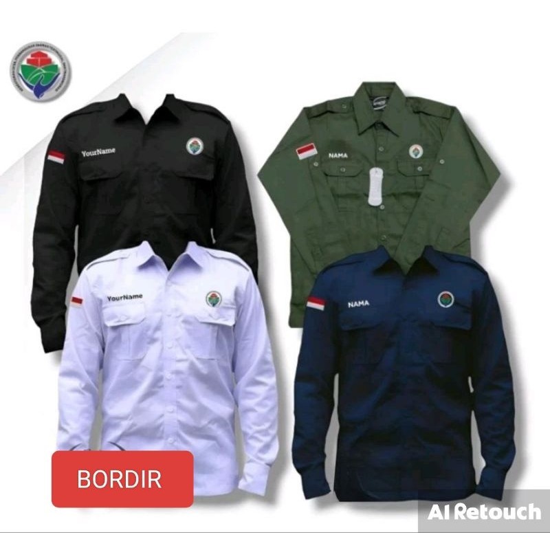 kemeja kemendes seragam kemendes