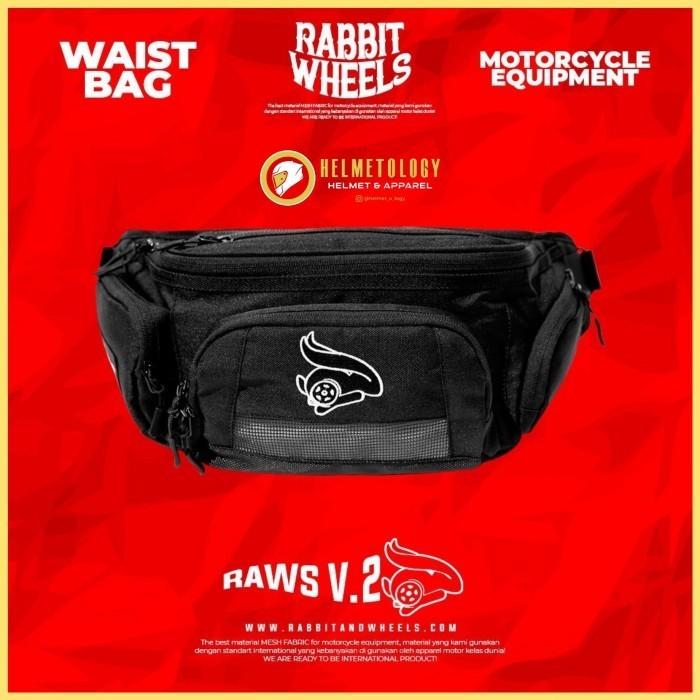 Rabbit And Wheels Raws V2 Waist Bag Tas Pinggang