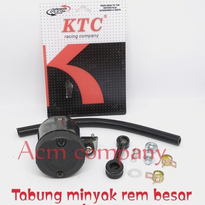 Tabung Minyak Rem Ktc Racing + Breket Set Ada Tabung Besar & Kecil
