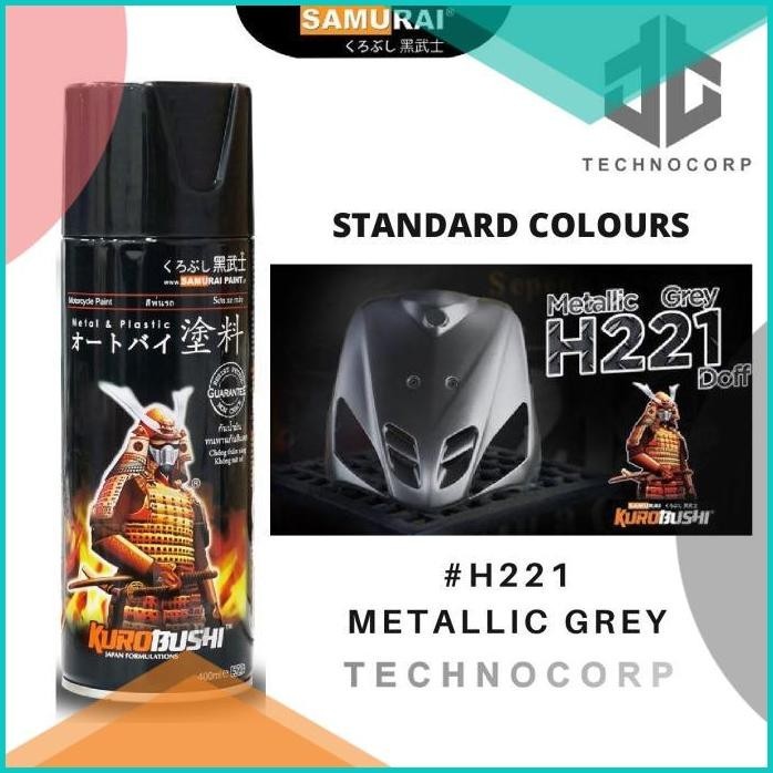 CAT SAMURAI PAINT H221 METALLIC GREY / HONDA ABU ABU GUN METAL YAMAHA
