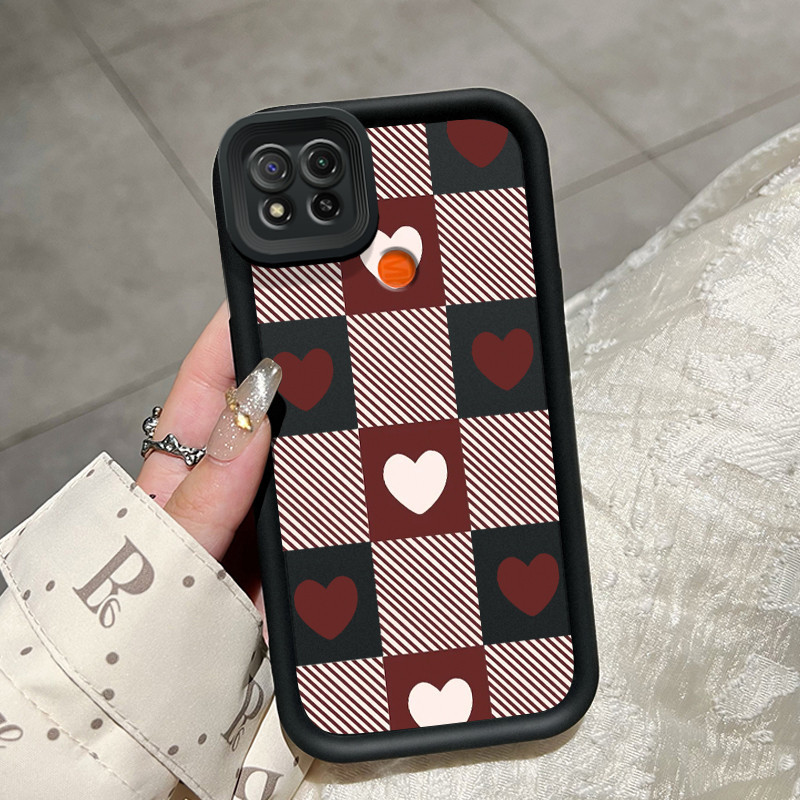 Casing Hp Xiaomi Redmi 9C Redmi 9C NFC Redmi 10A POCO C31 Case Casing ponsel pola Cinta dan bunga Ve