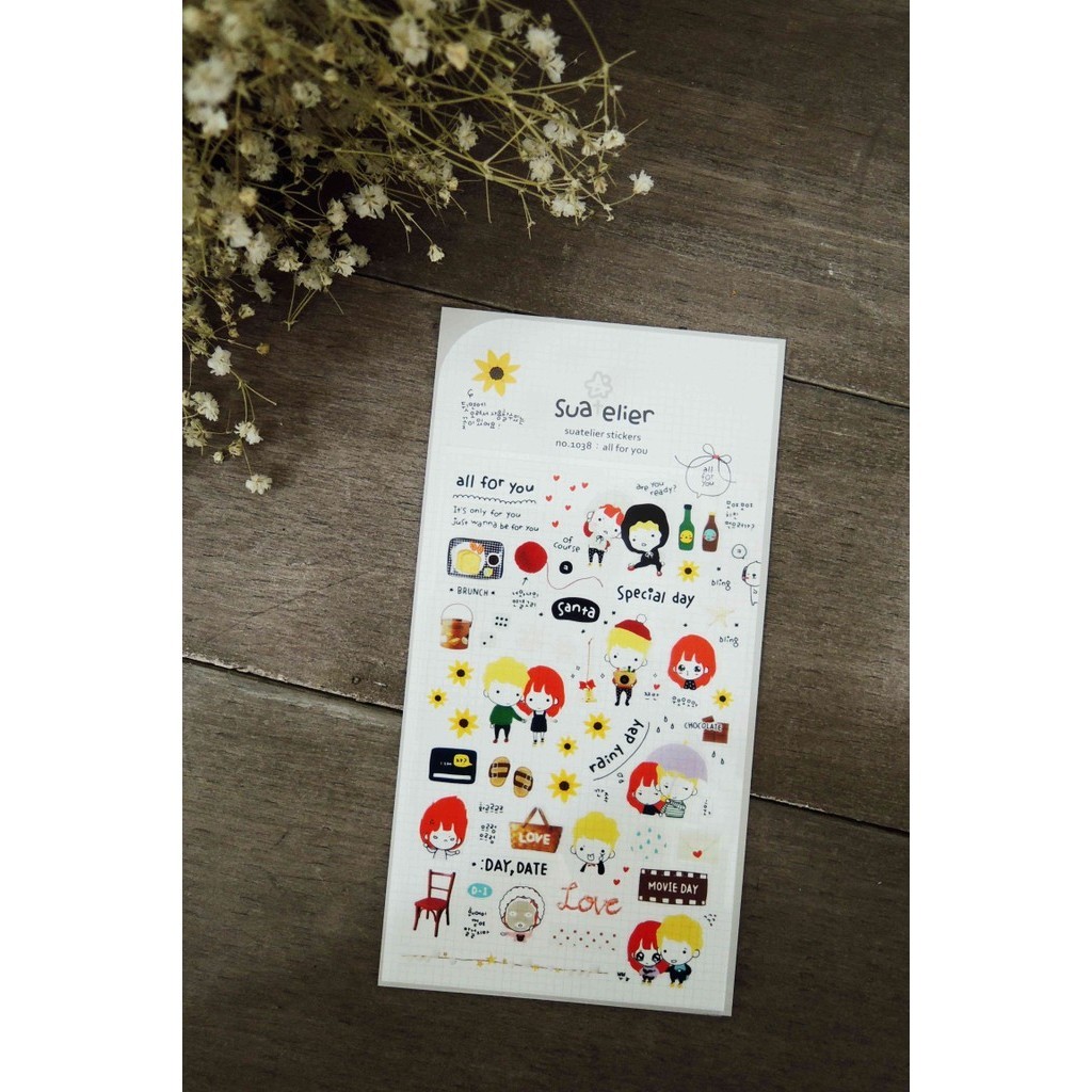 

SUATELIER Stickers No. 1038 All For You