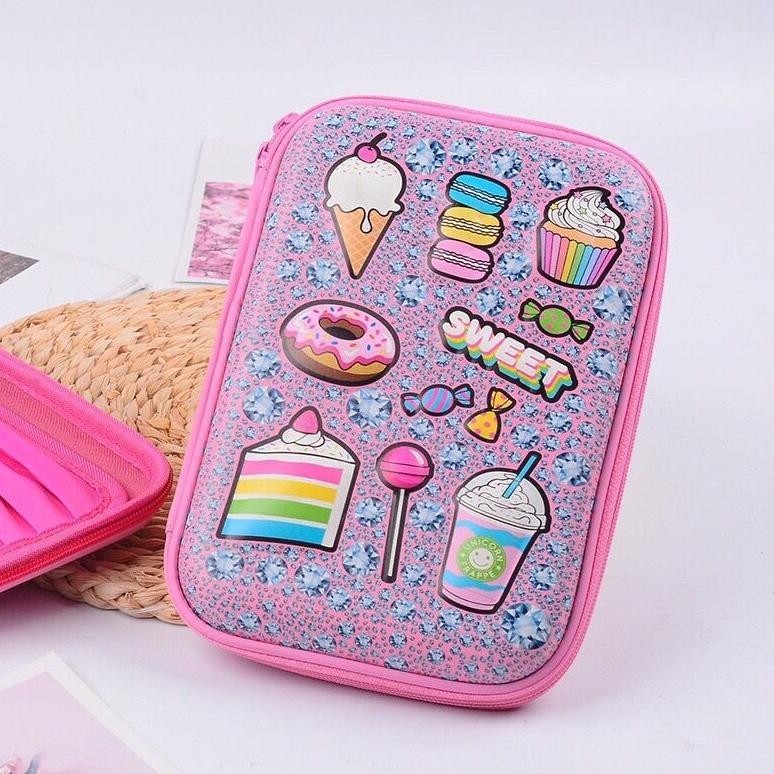 

At43 Kotak Pensil 3D Pencil Case MIRIP SMIGGLE Lookalike KB PG TK SD HardTop Organizer Lucu Tepak Alat Tulis Berkualitas