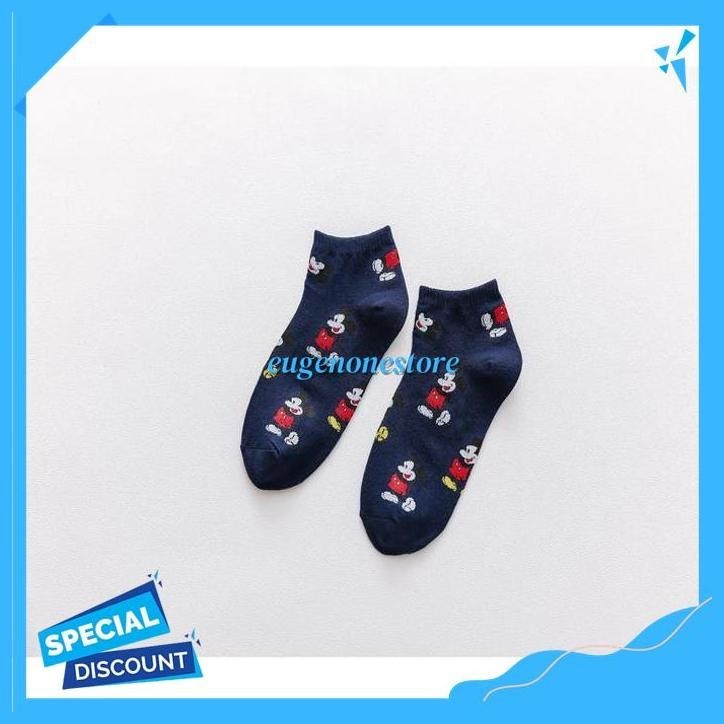 KAOS KAKI WANITA MICKEY MOUSE LUCU KAUS KAKI D - BIRU, FREE GRATIS ONGKIR