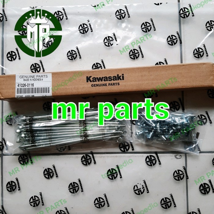 JARI JARI RUJI MOTOR PELEK VELG BELAKANG KAWASAKI W175 SE CAFE TR ORI