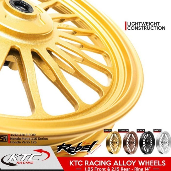 VELG KTC RACING VELG RACING REBEL PALANG 18 MOTOR MATIC VARIO 110