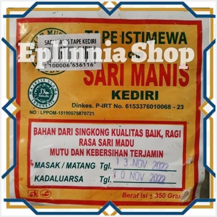 

[EPL] TAPE SARI MANIS KEDIRI BESEK 350 GR