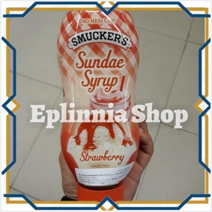 

[EPL] SMUCKER'S SMUCKERS SUNDAE SYRUP STRAWBERY 567 GR TOPING SIRUP STOBERI