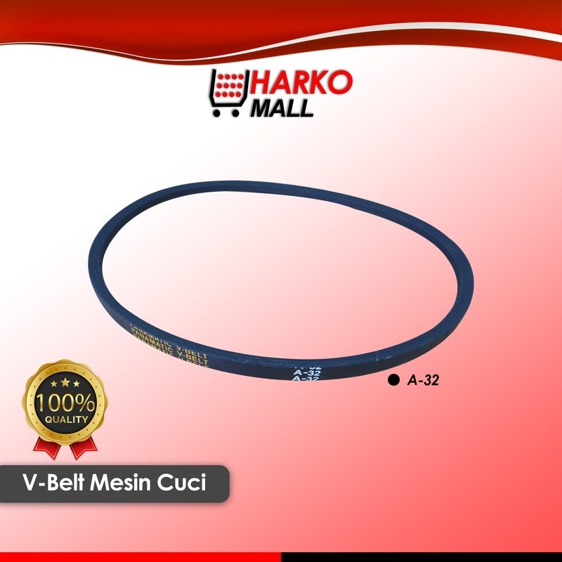 Karet Vanbelt Mesin Cuci Vanbel / Fan V Belt Universal untuk merk SANYO SHARP LG Ukuran A-32