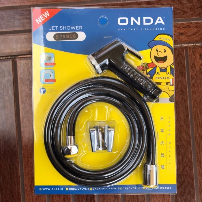 JET SHOWER ONDA S 75 BCS HITAM // SHOWER TOILET DUDUK BIDET