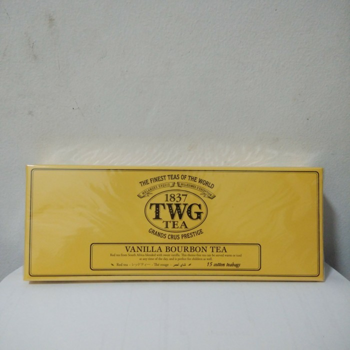 

Teh Celup Twg Tea Vanilla Bourbon 15 Cotton Teabags