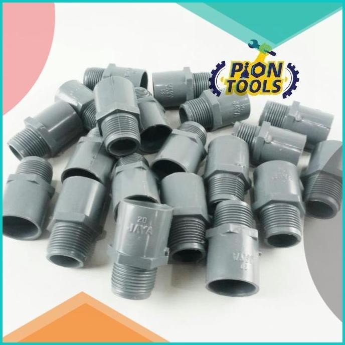 Jaya Ori Sok Drat Luar PVC TS 3/4" SDL PVC / Sock drat luar pvc 19F3B2