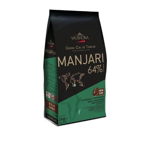 

Cabina Valrhona Manjari 64% 1Kg Repack Dark Couverture Coklat Hitam Masak