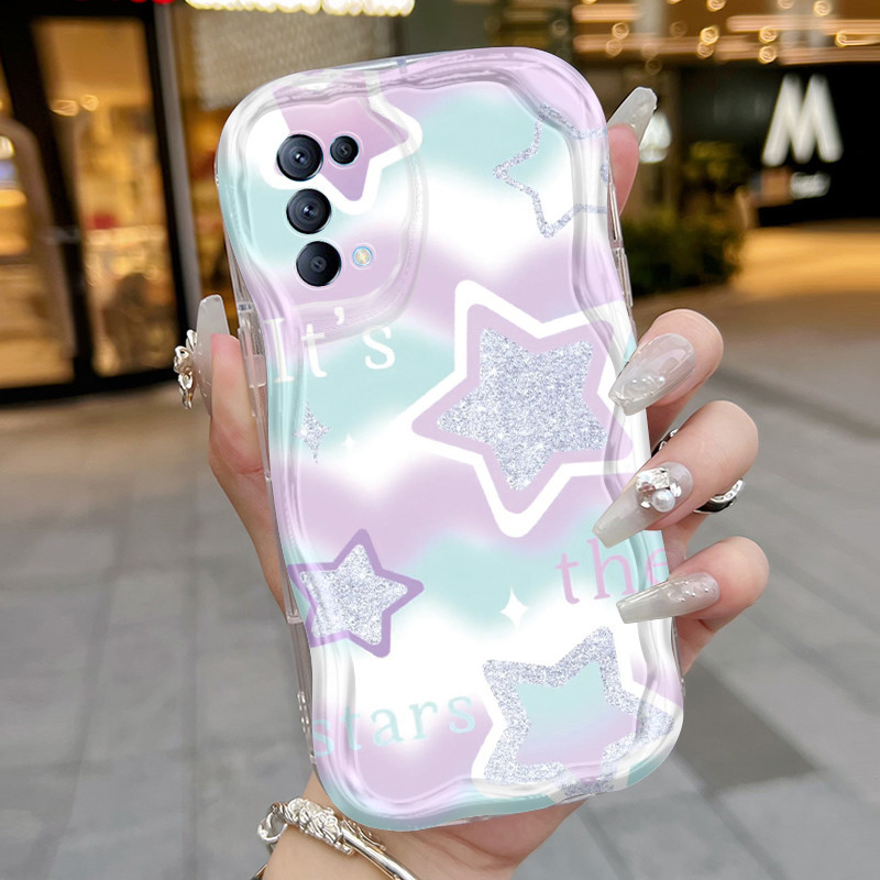 Casing Hp OPPO Reno 5 4G Reno 5 5G Reno 5K 5G Case Casing untuk sarung HP casing ponsel pola bintang