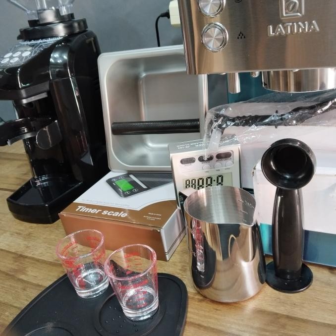 Paket Mesin Kopi Espresso Latina Altro + Grinder / Paket Usaha Coffee  Linikasari