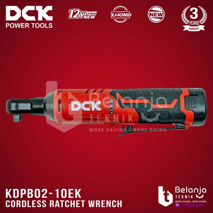 Dck Ratchet Cordless Kdpb02-10Ek Rachet Sock Wrench 12V Socket Sok 3/8