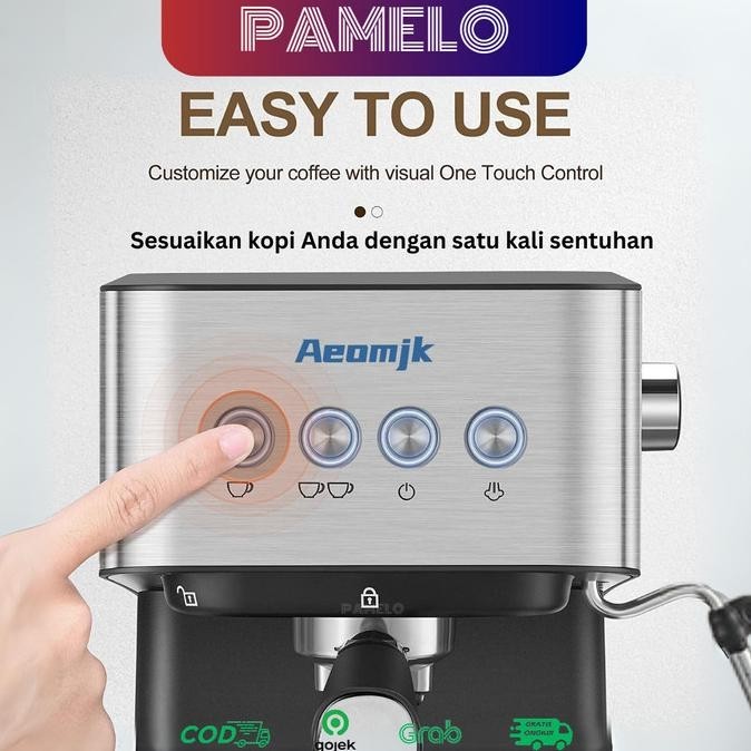 Mesin Kopi 20 Bar Espresso - Espresso Coffe Machine Aeomik Cm-3010 Linikasari