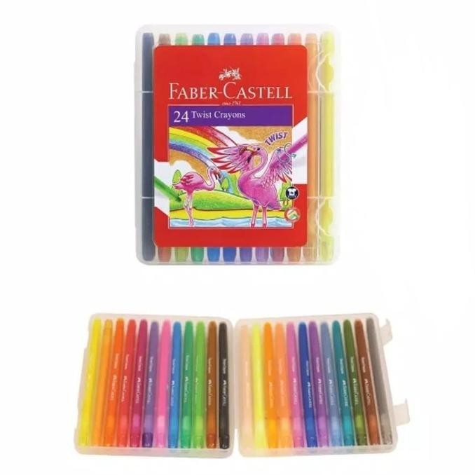 

Twist Crayon 24 Warna / Crayon Putar 24 Warna Faber Castell P64T