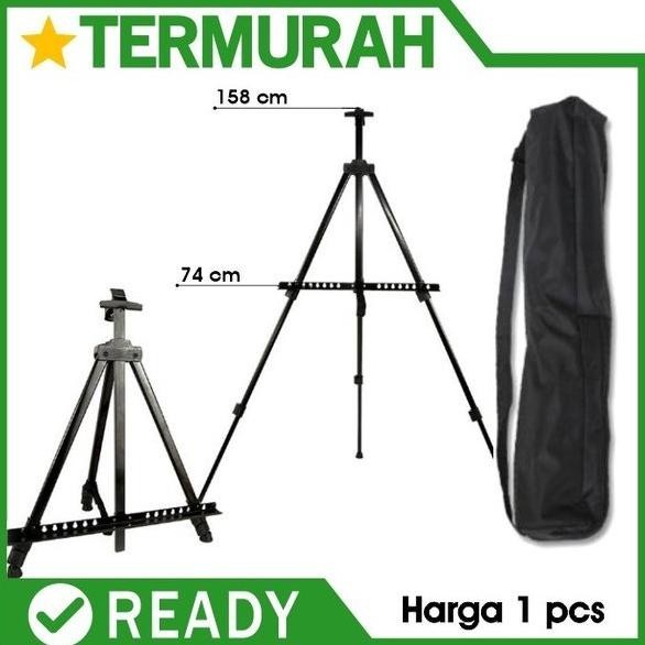 

STAND LUKIS STANDAR HOLDER PAPAN KANVAS TRIPOD EASEL MELUKIS STANDING LARIS