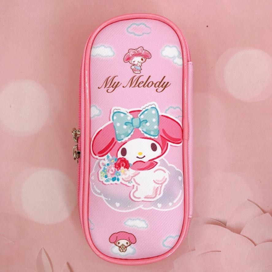 

TEMPAT PENSIL KOTAK PENSIL KARAKTER SANRIO KUROMI MELODY CINNAMOROLL BAHAN TPU LEATHER WATERPROOF COD