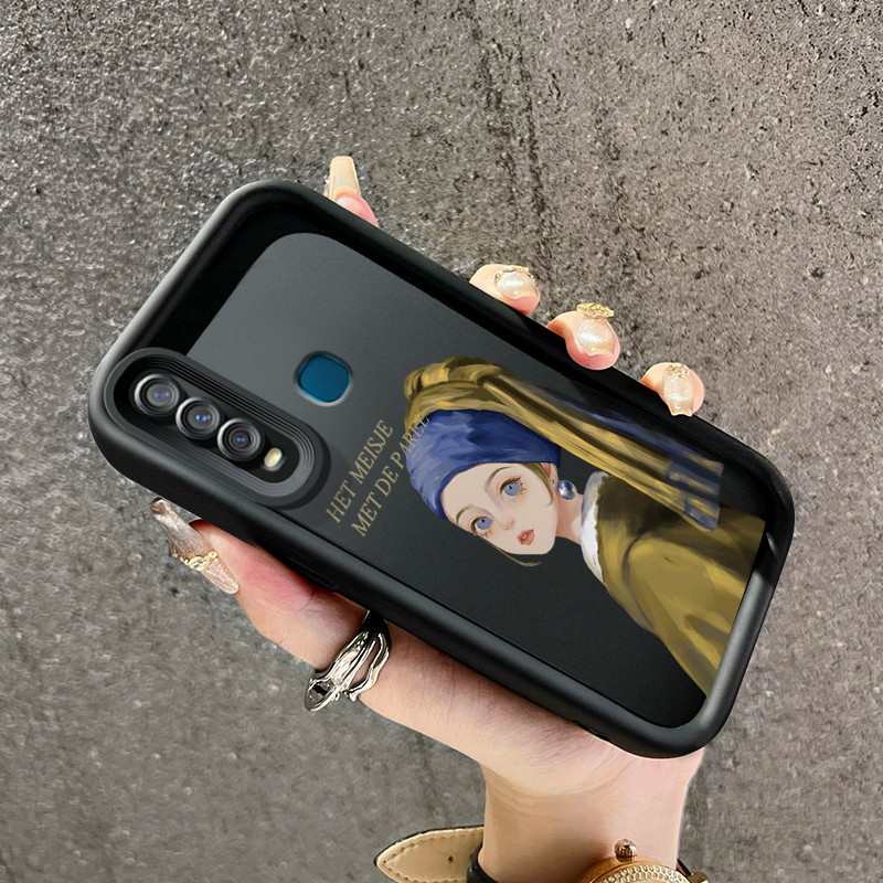 Casing Hp VIVO Y17 Y15 Y12 Y12i Y3 Y3s 2020 Case pelindung lensa kamera Kesing HP Pegangan anti seli