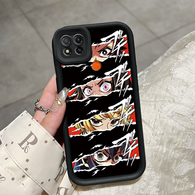 Casing Hp Xiaomi Redmi 9C Redmi 9C NFC Redmi 10A POCO C31 Case lembut ganda Softcase pola mata karak