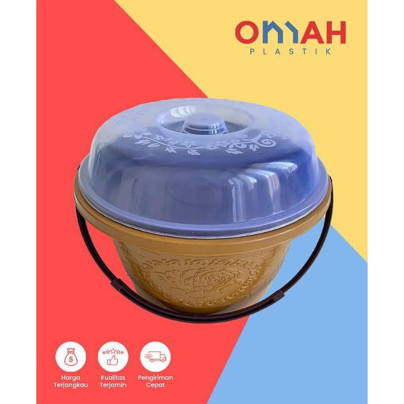 GROSIR 3 Pcs 6 Pcs 1 Lusin Tempat Makanan Sayur Bundar Rantang Set Susun 2 Bancaan Serbaguna Bahan P