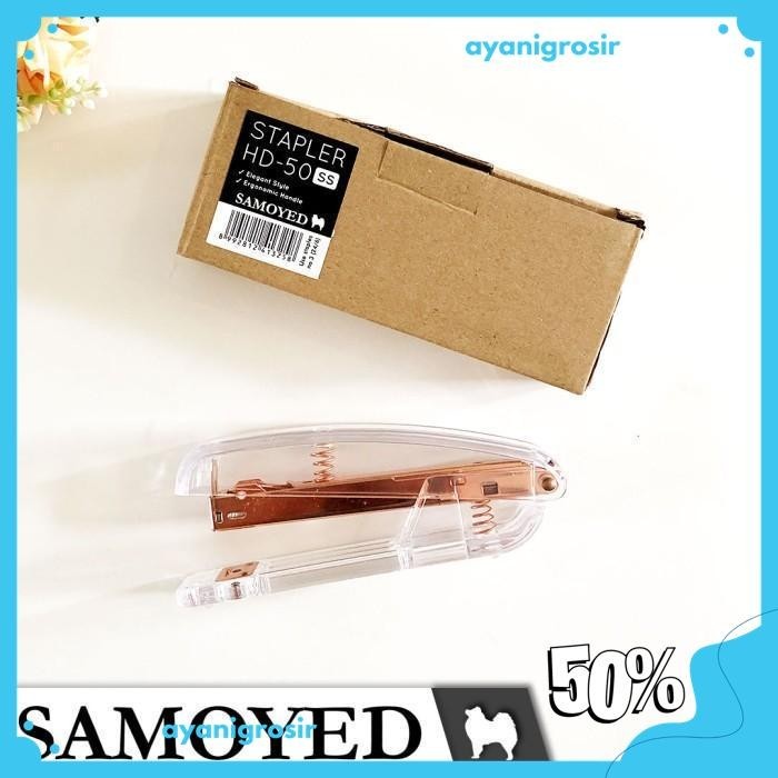

STAPLER / HEKTER / JEPRETAN TRANSPARAN SAMOYED HD-50 SS GRATIS ONGKIR