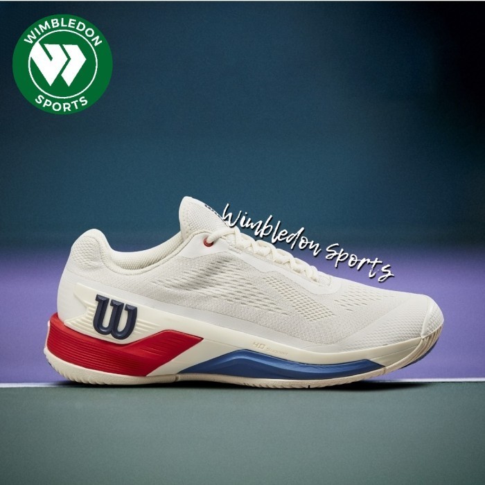 Sepatu Wilson Rush Pro 4.0 Snow White / Sepatu Tenis Wilson Rush Pro