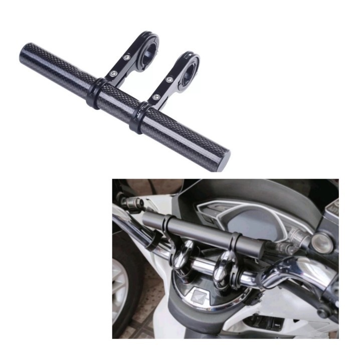 Bar Extender Stang Sepeda / Motor Pcx Adv Xabre /Breket Lampu Holder