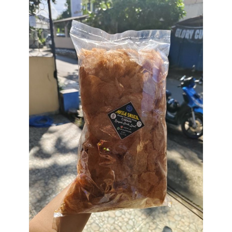 

keripik kaca 1kg pedas daun jeruk grosir kripik kaca kripca kirca COD