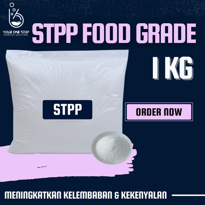 

Terlaris STPP - Sodium Tripolyphospate Food Grade 1 Kg - Pengenyal Makanan SALE