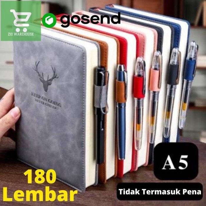 

MURAH Notebook Aesthetic A5 180 Lembar Buku Tulis Agenda Catatan Kantor