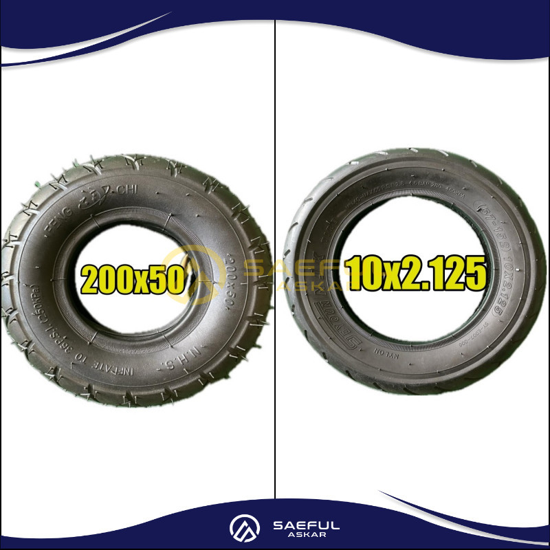 Ban Dalam + Luar untuk Skuter Otoped Listrik