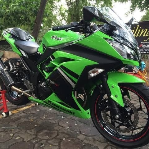 Striping Ninja 250 Fi Se 2013/14 Hijau Hitam