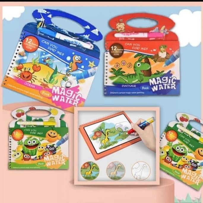 

Promo Spesial Magic Water Drawing Book / Buku Mewarnai Anak / Mainan Edukasi