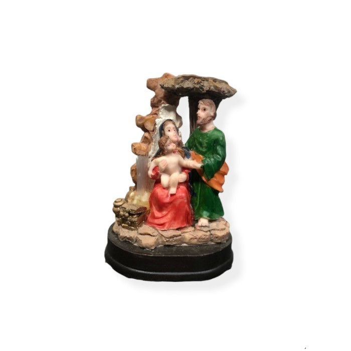 Min Pajangan Natal Gua Nativity Mini Lampu Hias Dekorasi Patung Natal