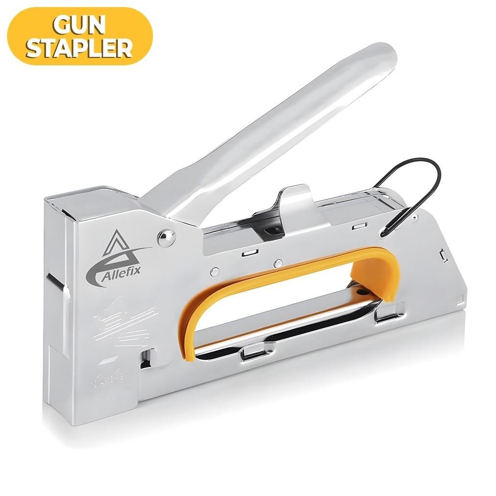 

PROMO STAPLES TEMBAK R23 PAKET + ISI 5000PCS 6MM & 8MM GUN TACKER STAPLER STAPLES PEREKAT POWERFULL FREED 3.3