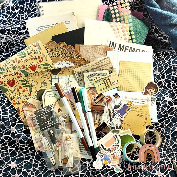 

MURAH UPGRADED JOURNAL KIT/SCRAPBOOK KIT Lengkap (150++ pcs LENGKAP)