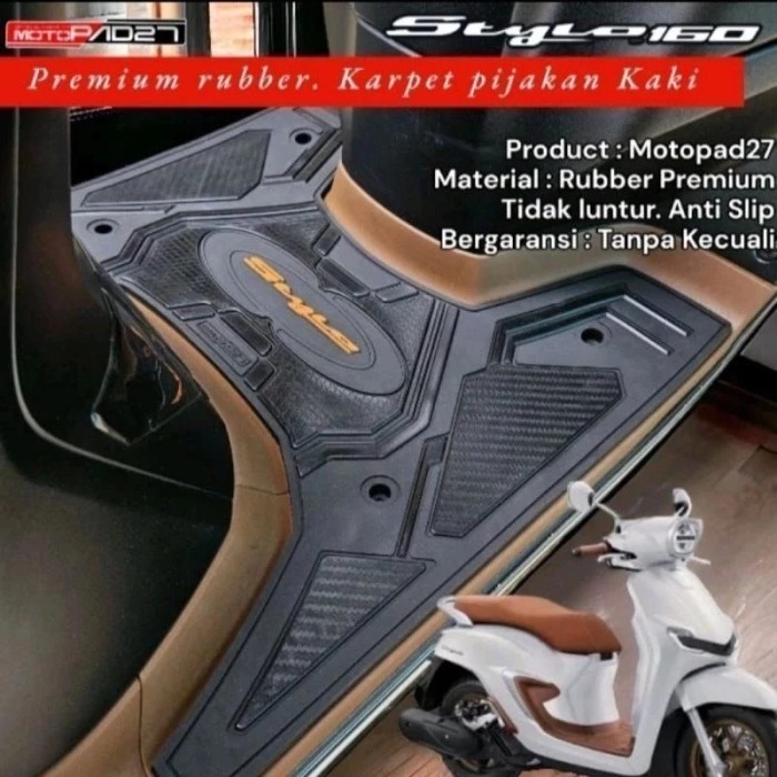 Karpet Motor Stylo 160 Alas Kaki Stylo 160 Rubber