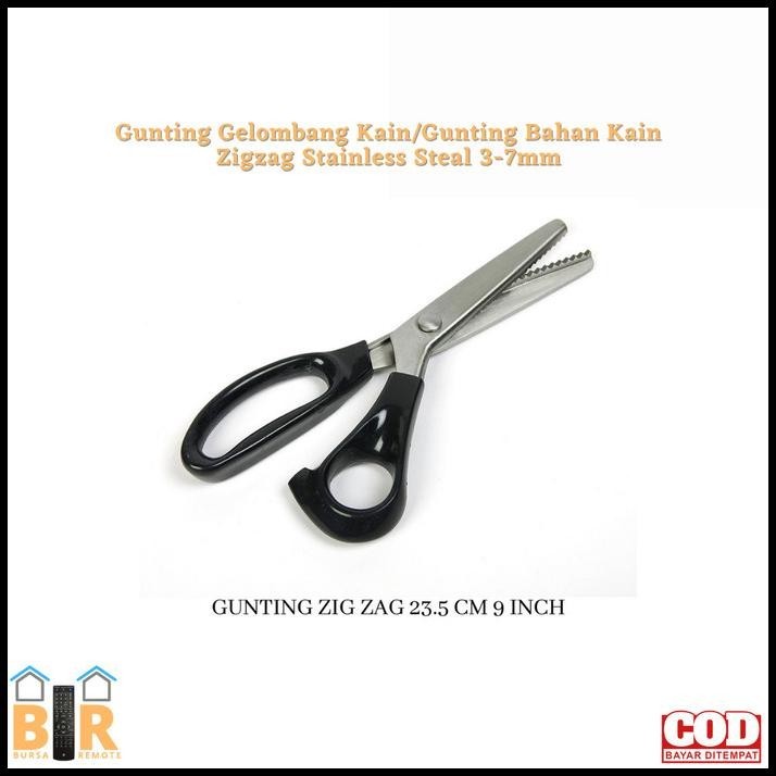 

HOT DEAL GUNTING GELOMBANG KAIN/GUNTING BAHAN KAIN ZIGZAG STAINLESS STEAL 3-7MM !!!!