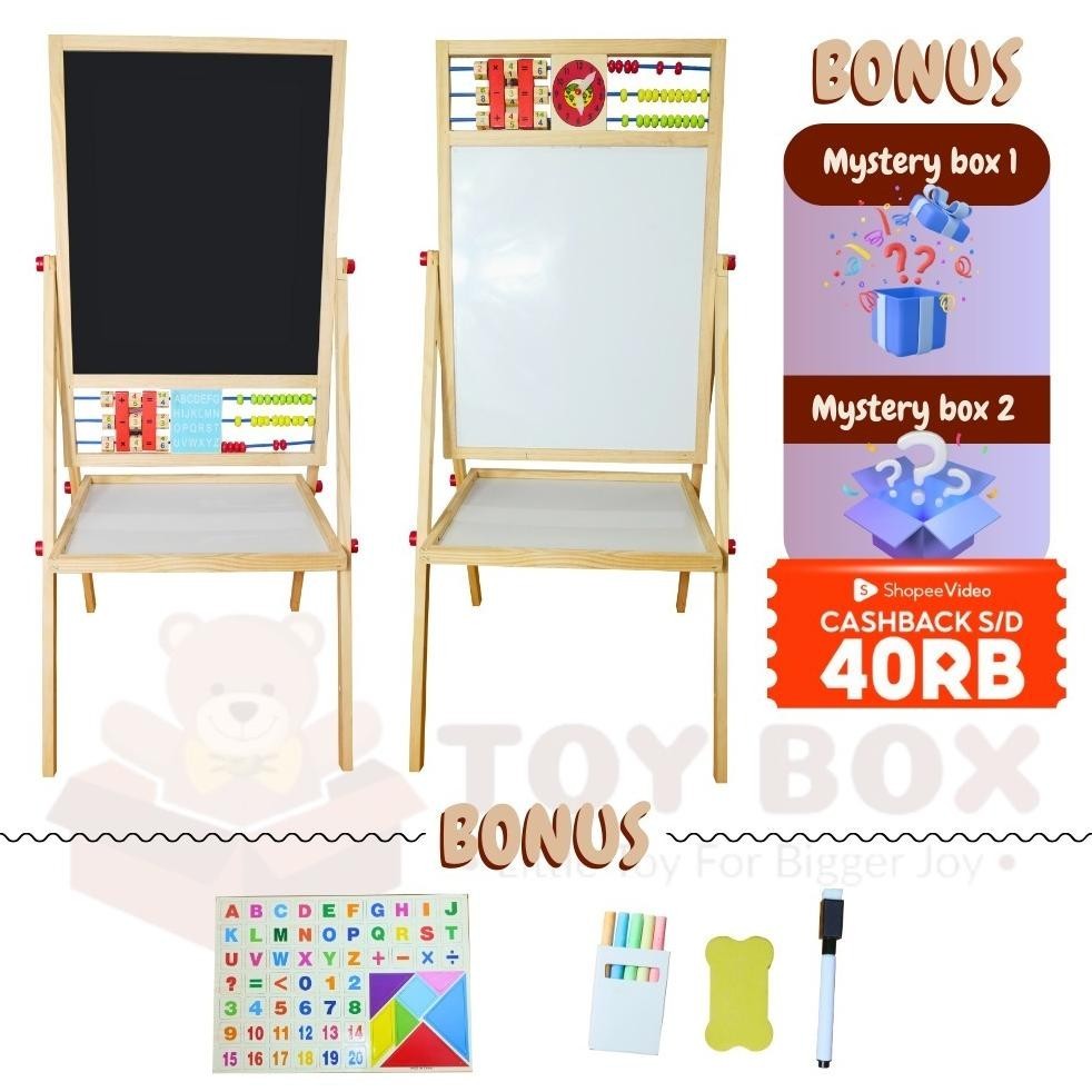 

Sedang Promooo !!! Mainan Uk Large 2In1 Magnetic Education Board - ( Black Dan Whiteboard ) Papan Tulis Besar Belajar / Menggambar / Berhitung Anak Dengan Sempoa Berhitung Model Berdiri Besar