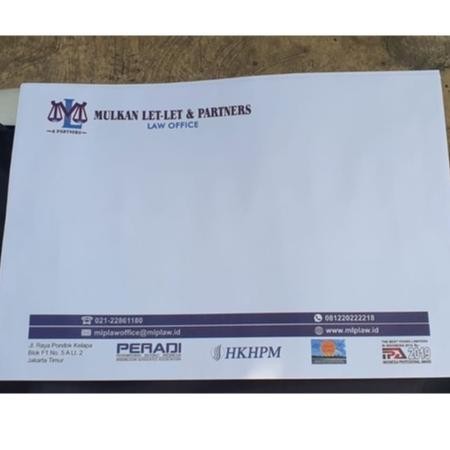 

Banyak Promooo !!! Amplop Besar Perusahaan Full Colour Ukuran Folio 24X35 Cm